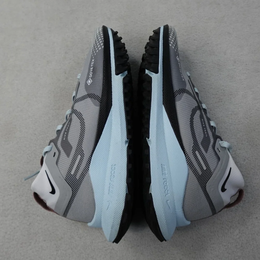 Nike Pegasus Trail 4 GTX Womens 7 Gray Gore-Tex Waterproof Trail Running Shoes